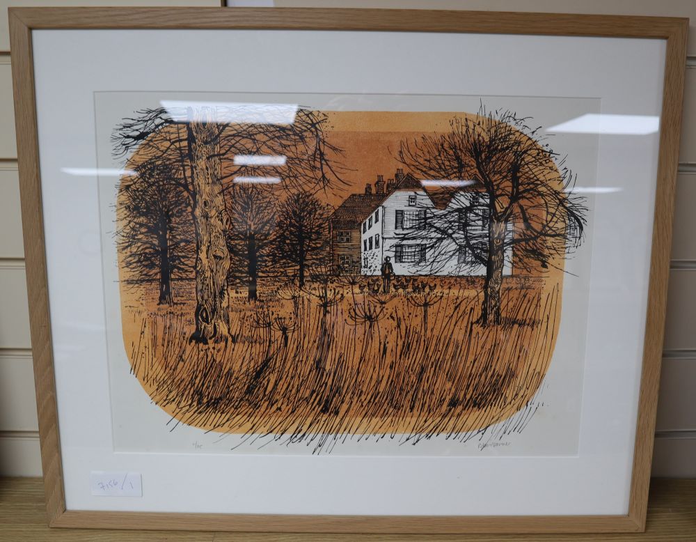 Robert Tavener (1920-2004), lithograph, Paddock, signed in pencil 11/25, 34 x 46cm